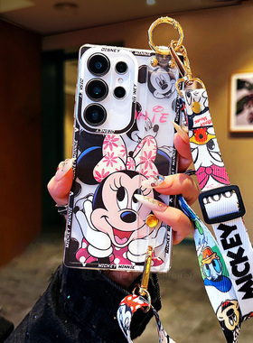 三星Galaxy A56卡通A36米奇米妮A26软壳A06S小众A55可爱A25高级感A05S腕带A03S支架A34新款A24保护套A04e防摔