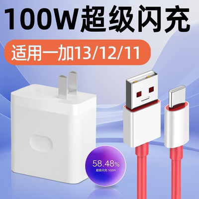 适用一加充电器100W超级闪充