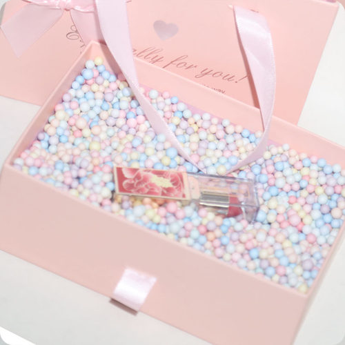 马卡龙流星球泡沫创意混色泡泡球颗粒礼品隐藏装饰礼盒填充物包装 - 封面