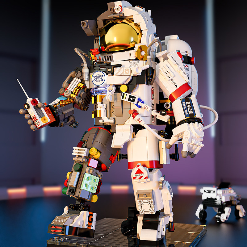 宇航员男孩子系列拼装2024新款益智玩具8岁儿童拼图生日礼物6积木,玩具/童车/益智/积木/模型,普通塑料积木,淘宝优惠券,粉丝福利购,淘宝优惠卷