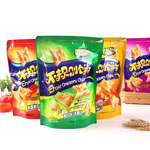 味之旅不规则梳苏打饼225g袋装