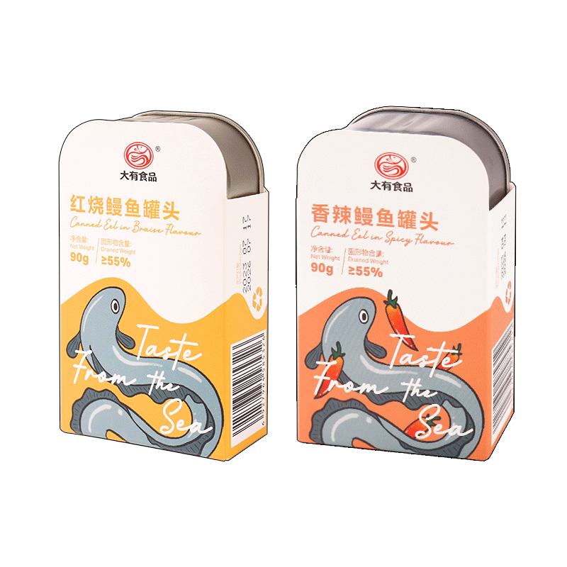鳗鱼罐头即食鱼零食两个口味