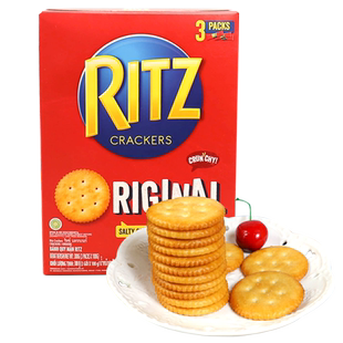 印尼进口 RITZ卡夫乐之小圆饼干网红零食小吃咸原味夹心早餐饼干