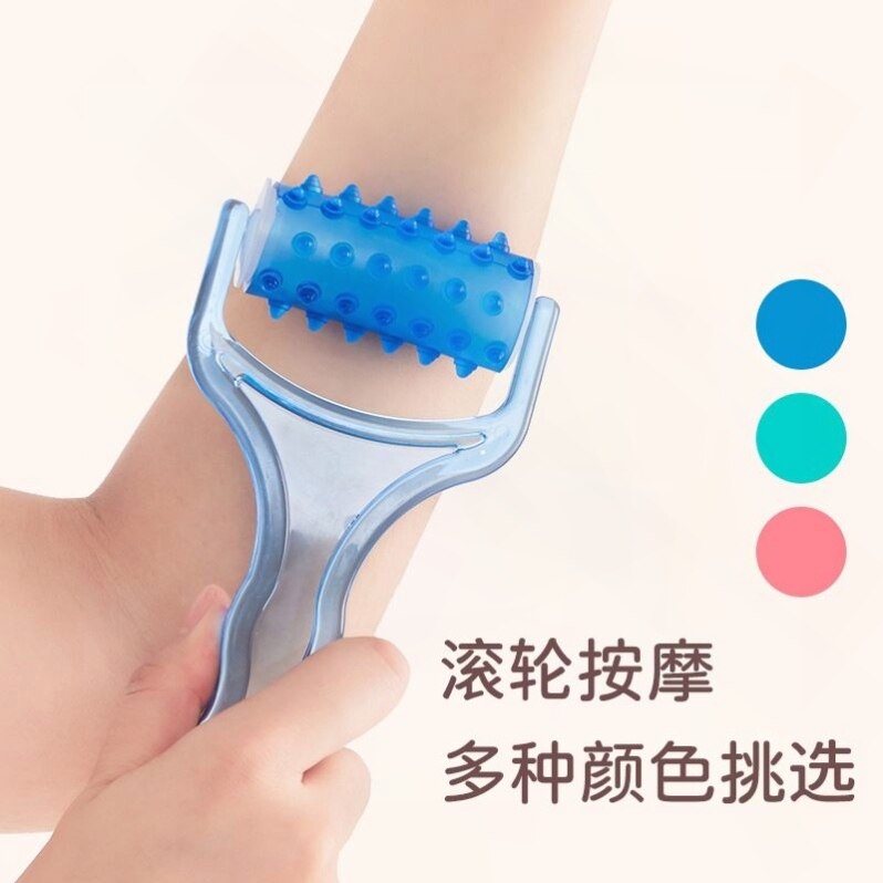 手持式Y型肌肉按摩滚轮瘦腿器瑜伽背部腿部手臂脸筋膜放松按摩器