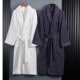 酒店纯棉浴袍毛巾料男女款 全棉浴衣情侣一对睡袍加长加厚可穿浴巾