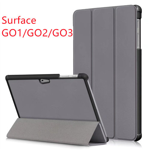 适用微软Surface GO平板皮套GO2保护外壳GO3三折电脑外套