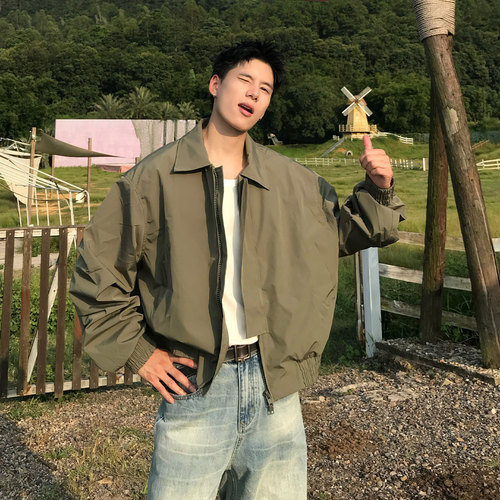Holocene美式潮牌复古飞行员夹克