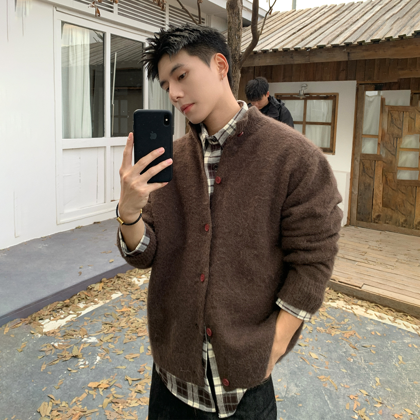 Holocene简约针织开衫毛衣