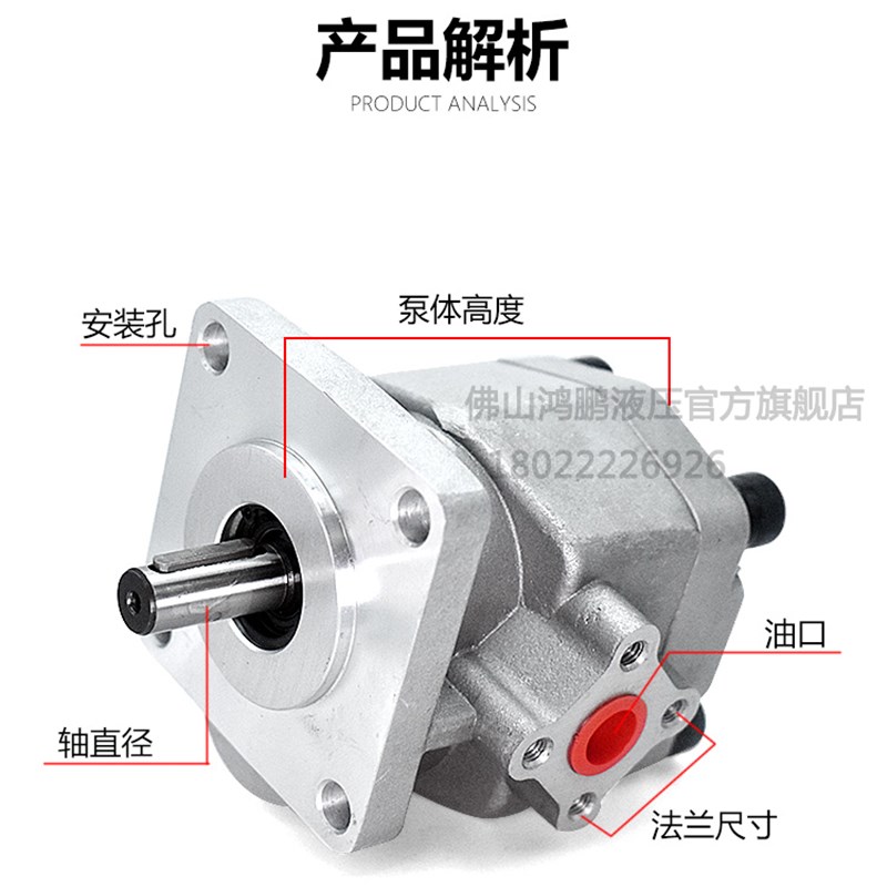 台湾液压泵高压齿轮油泵HGP-3A-F8 F11R F13R F14R F17 F19R F23R