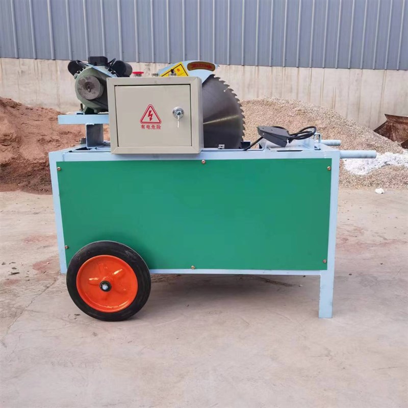 全自动圆木断木锯小型方木原木截断锯电动断料机木工切家用断木机