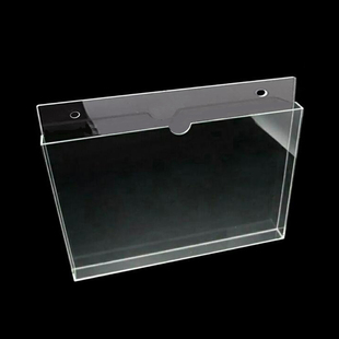 压克力A4卡槽插盒资料盒文件盒透明有机插纸书杂志收纳盒子展示盒