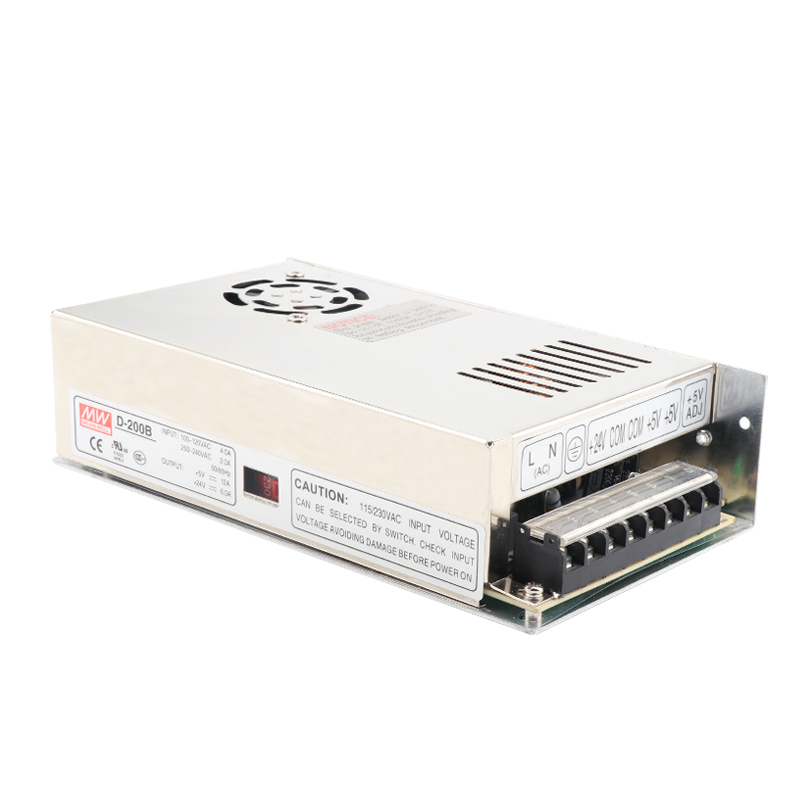 明伟双组开关电源5V12A12V12A D-200A D-200B D-200C两路24V电源