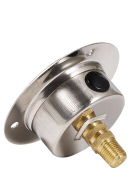 上海江月YN40/ZT轴向带边耐震防震压力表0-2.5Qmpa气压油压液压表