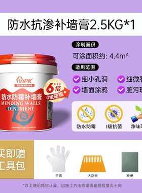 防水补墙膏墙面修补白色乳胶漆防水防霉石膏粉墙体墙面修覆腻子膏