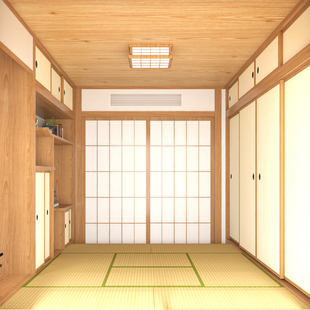 上海榻榻米定制日式 红橡木白蜡原木整体和室衣柜书房卧床全屋设计