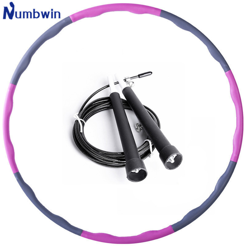 可拆卸8节呼拉圈钢丝跳绳套装