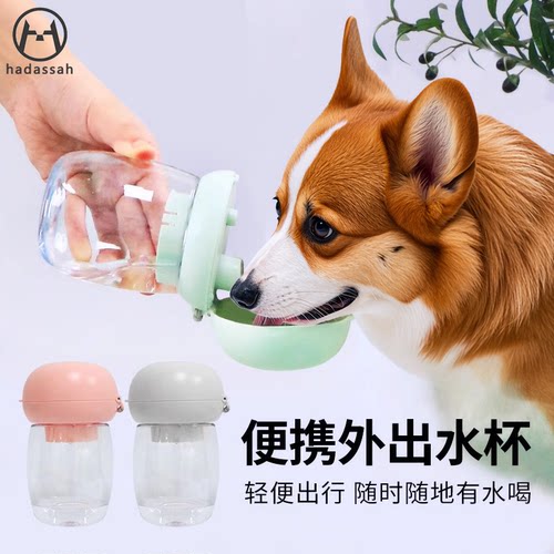 宠物狗狗外出水杯迷你水壶柯基猫咪户外喝水用品便携饮水器随行杯