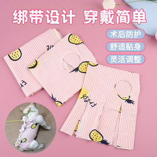 猫咪绝育服绑带母猫手术服公猫断奶戒奶薄款透气宠物术后防舔衣服
