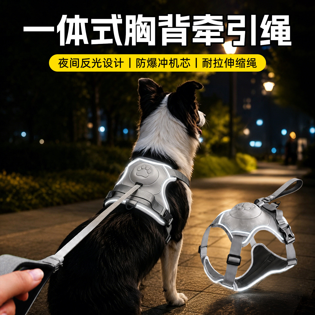【全网热销8万+】一体胸背牵引绳图片