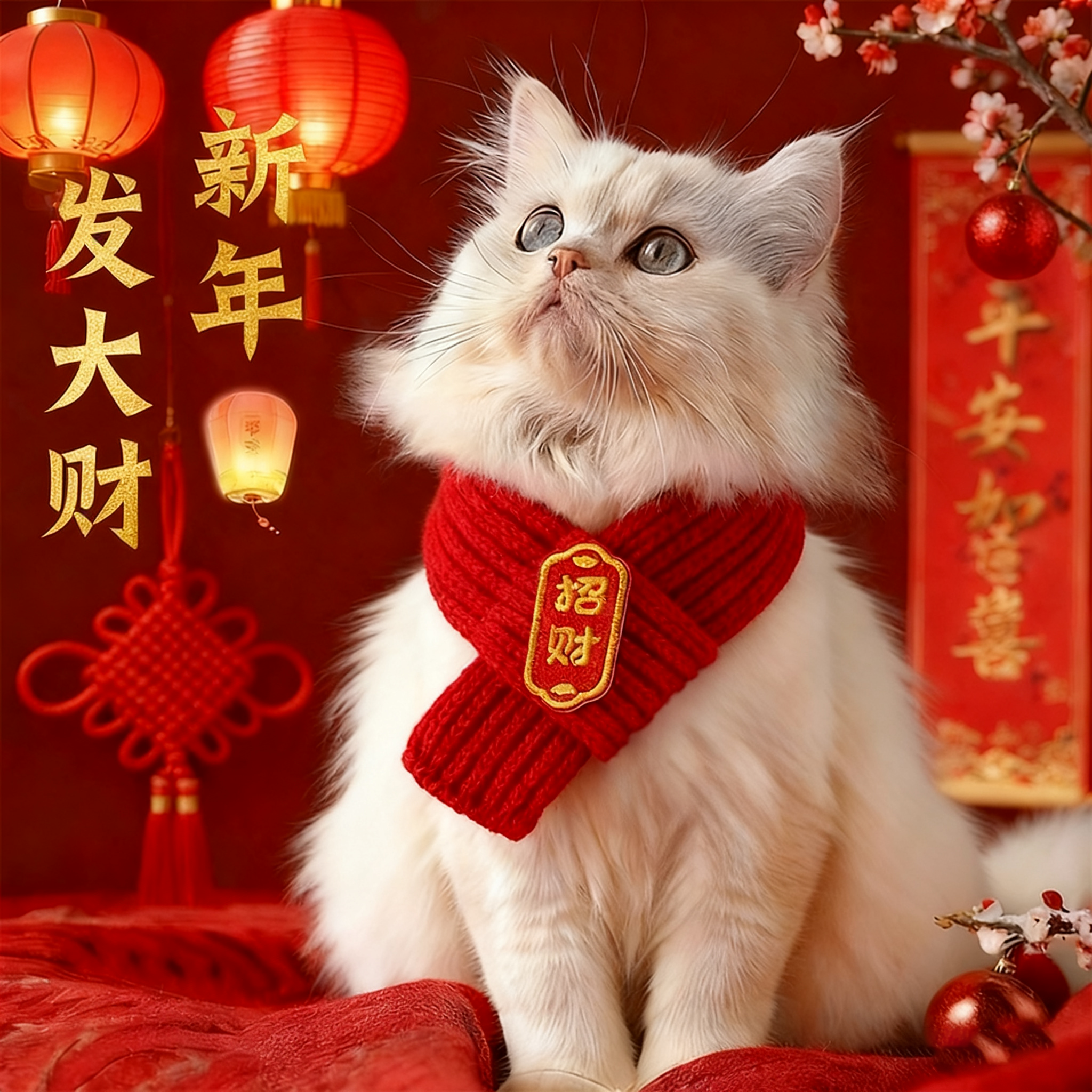 宠物新年围脖狗狗猫咪围巾装饰冬季保暖宠物围巾过年可爱宠物配饰,宠物/宠物食品及用品,围巾/口水巾,淘宝优惠券,粉丝福利购,淘宝优惠卷