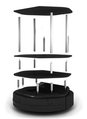 ROS机器人开源套件Turtlebot2/turtlebot4的3层支架