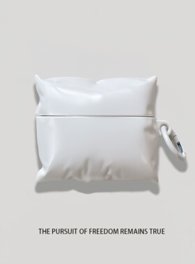 倍思m3s耳机壳新款BASEUS/倍思m2spro降噪蓝牙耳机保护套创意白色枕头硅胶m2spro软盒男女款防摔套个性M3适用