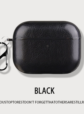 airpodspro3耳机壳适用2025新款皮套airpods pro3保护壳airpods4蓝牙耳机套黑色苹果4代耳机包一体上下链接12