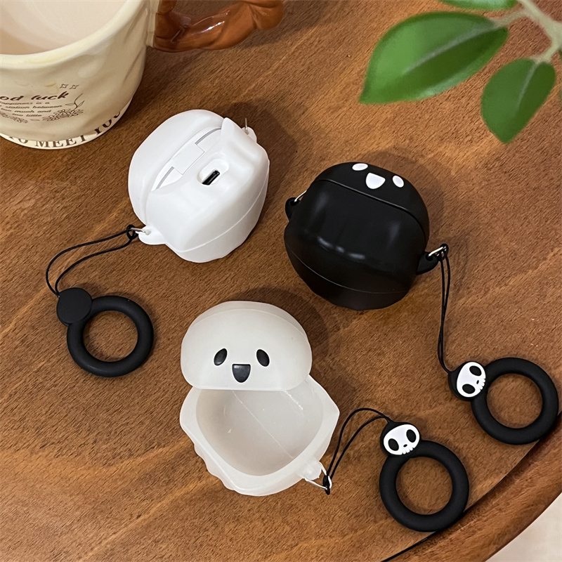 baseus倍思wm02耳机壳倍思WM01蓝牙耳机保护套倍思m2s硅胶充电仓软盒男女创意M2S耳机外盒wm01情侣壳幽灵适用