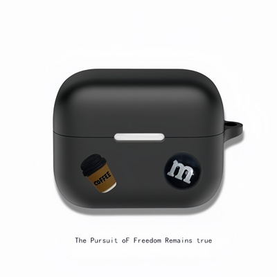 个性咖啡M豆声阔AeroClip开放式耳机壳Anker Soundcore AeroClip蓝牙耳机保护壳连体式C50i耳机套软硅胶适用