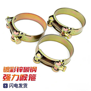 不锈钢强力型卡箍镀锌加厚欧式管箍重型管夹抱箍喉箍紧箍水管油管