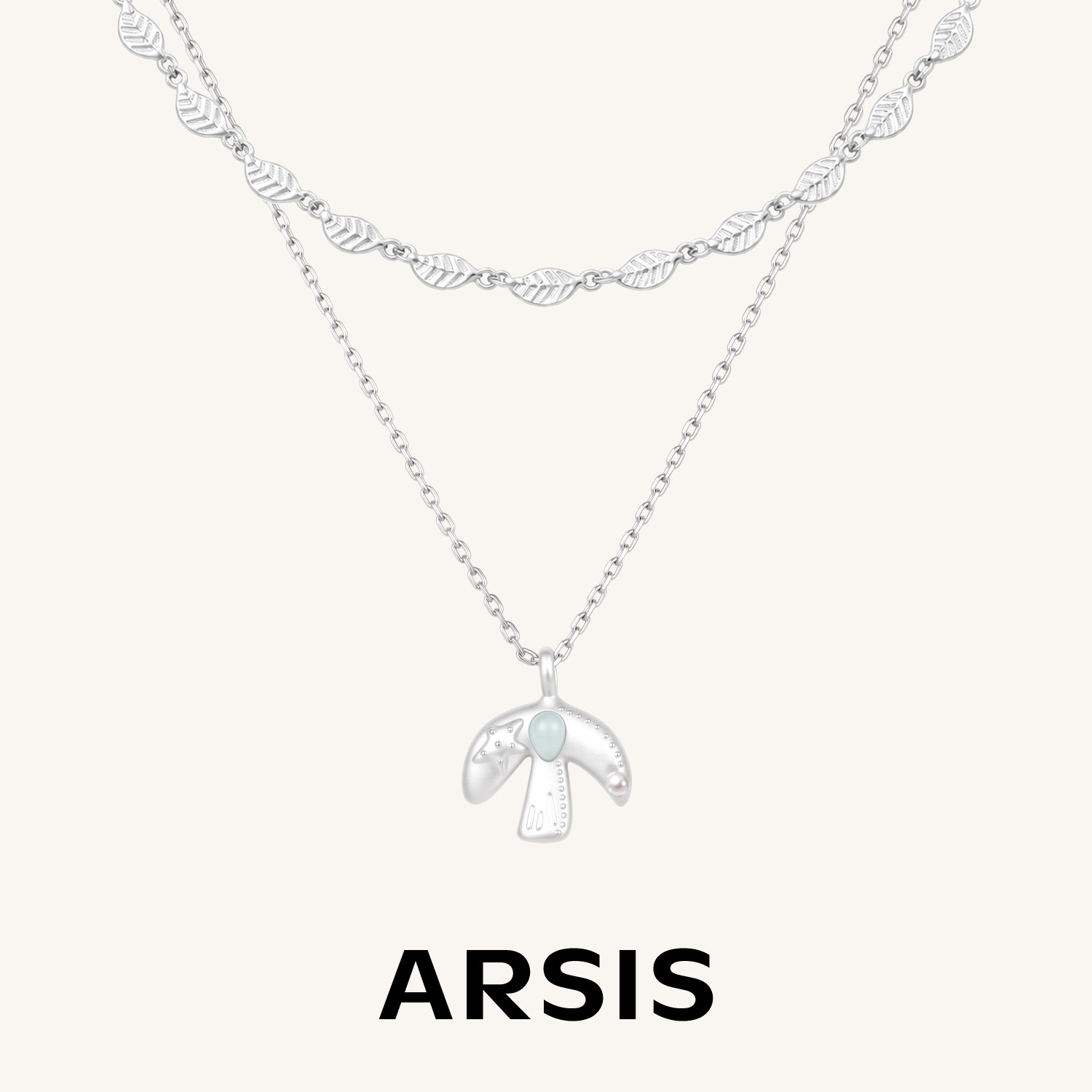 ARSIS飞鸟雨露动物造型项链