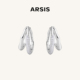 ARSIS流光双层耳扣百搭素圈耳环简约耳钉高级感耳饰 明星同款