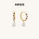 ARSIS纯真年代油画复古耳圈小众设计感耳钉耳环 即刻上场同款