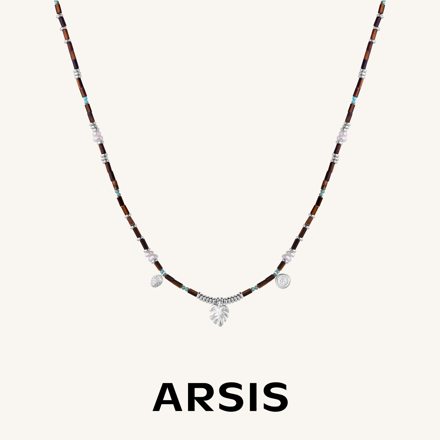 【新款】ARSIS小森林叶影项链虎眼石叠戴毛衣链轻奢高级吊坠女,饰品/流行首饰/时尚饰品新,项链,淘宝优惠券,粉丝福利购,淘宝优惠卷