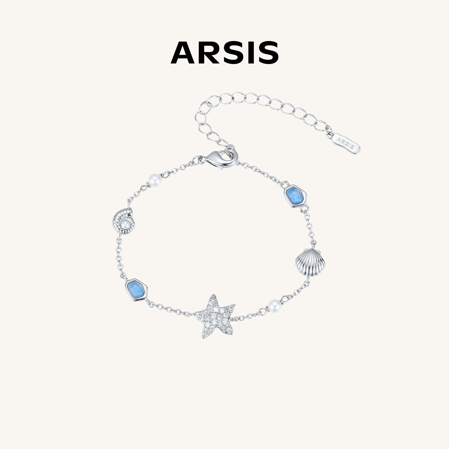 ARSIS曦海海蓝宝手链多巴胺图片