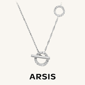 ARSIS星陨星环OT扣项链轻奢小众法式 明星同款 锁骨链简约设计