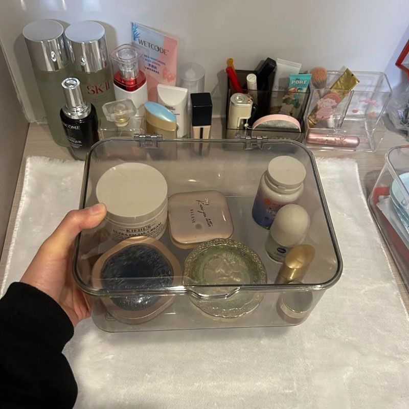 翻盖式桌面收纳盒大号收纳箱