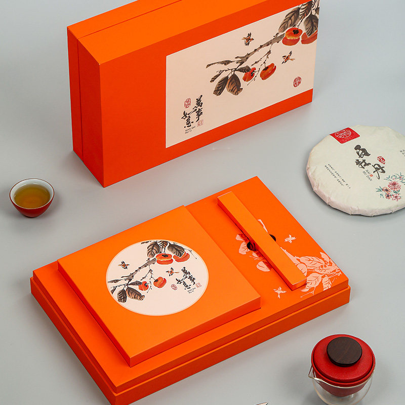永恒包装特种纸茶饼礼盒