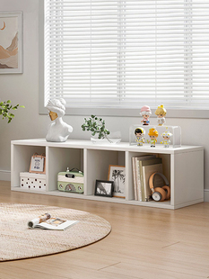 书架架落地式书架家用储物柜分层货架多层储物柜简易低格柜