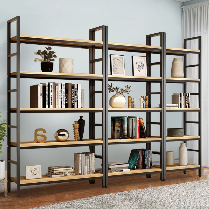 多层铁艺书柜客厅收纳展示架