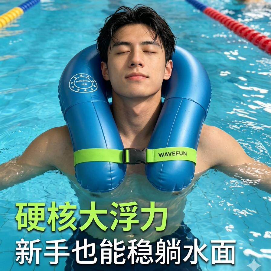 WAVEFUN颈挂式游泳圈成
