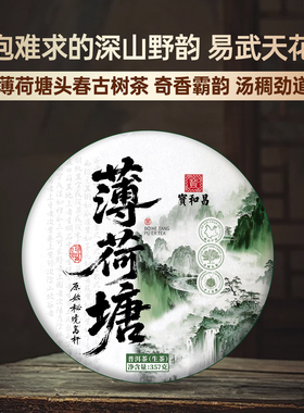 2025年头春【薄荷塘】云南普洱茶生茶饼357g普洱饼茶茶叶易武生普