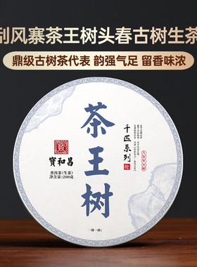 刮风寨【茶王树】云南古树茶普洱生茶2020年头春茶叶200g生普洱茶