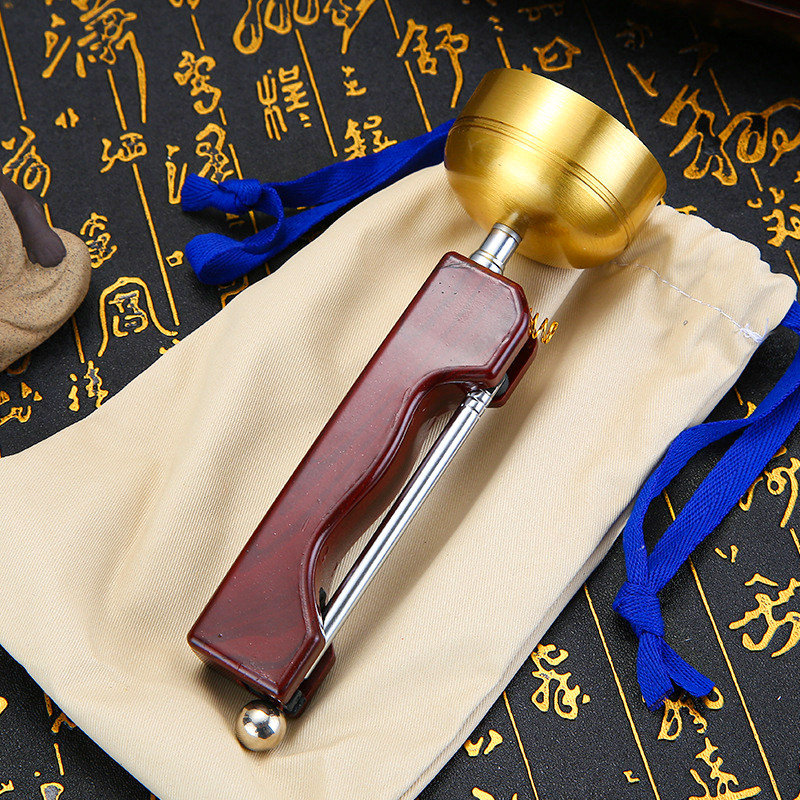 纯铜自动引磬铜罄伸缩引庆