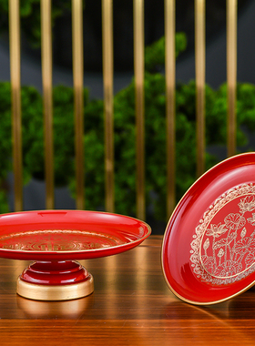 纯铜全通合金合金贡供果盘供佛