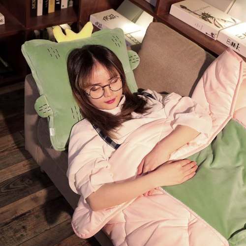 极速抱枕被子两用办公室午睡折叠毯子小枕头汽车T内睡觉靠枕车用