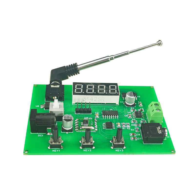 极速51单片机双h声道立体声FM调频收音机套件RDA5807M焊接组装DIY