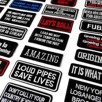 极速Written Words Cloth Mewnd Decorate Iron On Patch Clothes