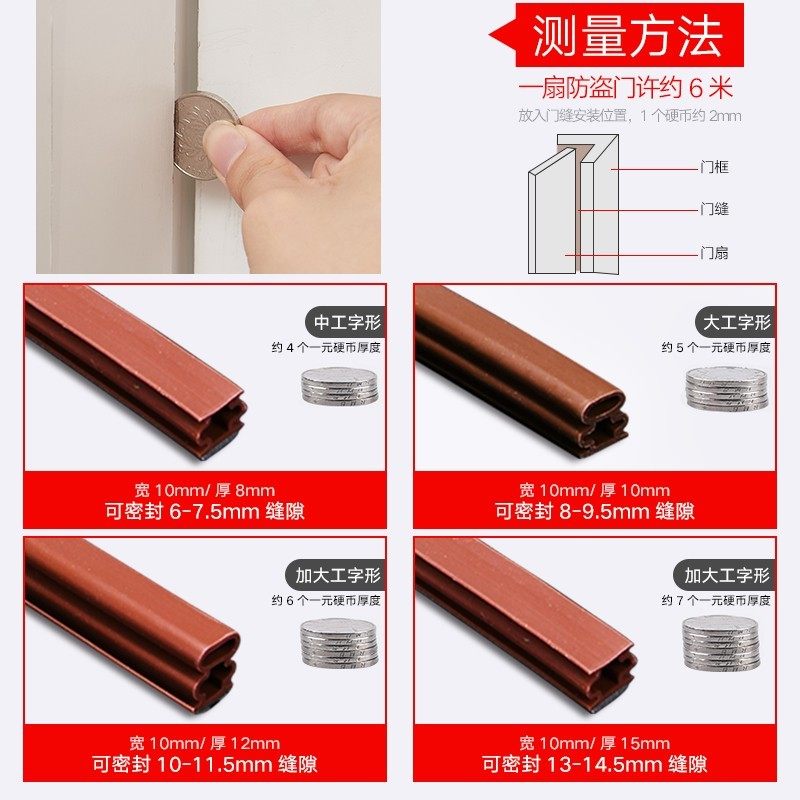 极速防盗门 门缝密封条防t风进户门防撞隔音卧室门底门窗门边挡风,基础建材,密封条,淘宝优惠券,粉丝福利购,淘宝优惠卷