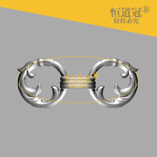 新品镀锌铁皮冲压l花铁艺护栏穿孔装饰花大门套管枪尖仿铝铁花25